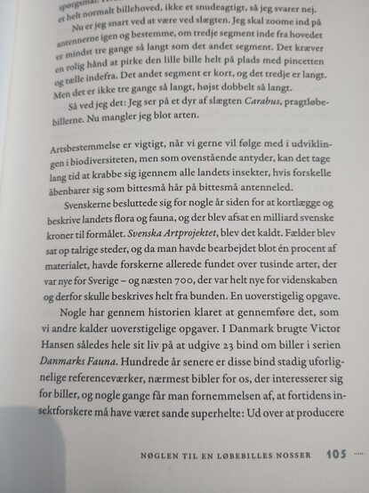 Page of text in Danish writing what is described in the post ..