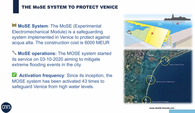 Powerpoint slide showing details of the MoSE system